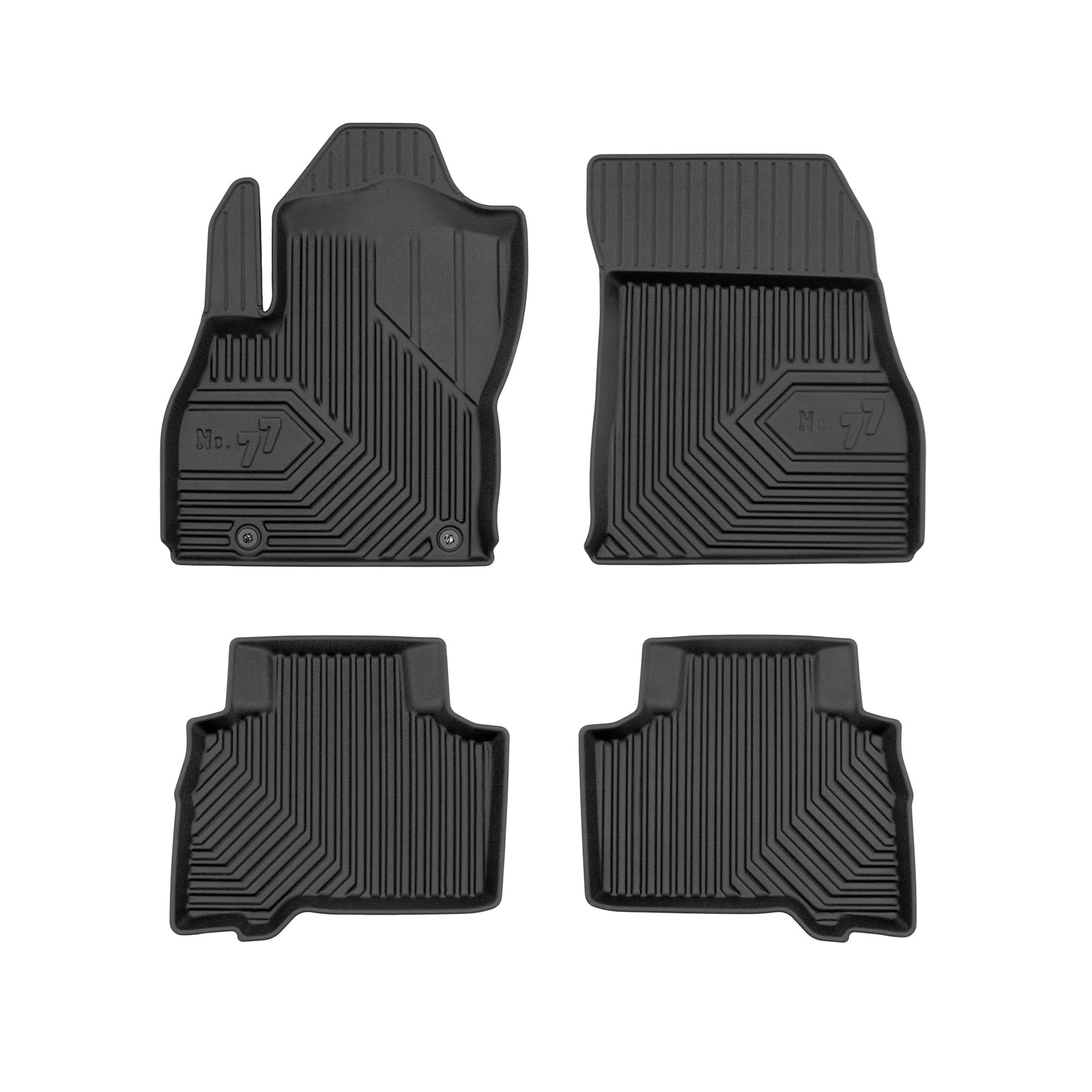 PACK 4 TAPETES BORRACHA NO.77 FIAT QUBO 2008-2020