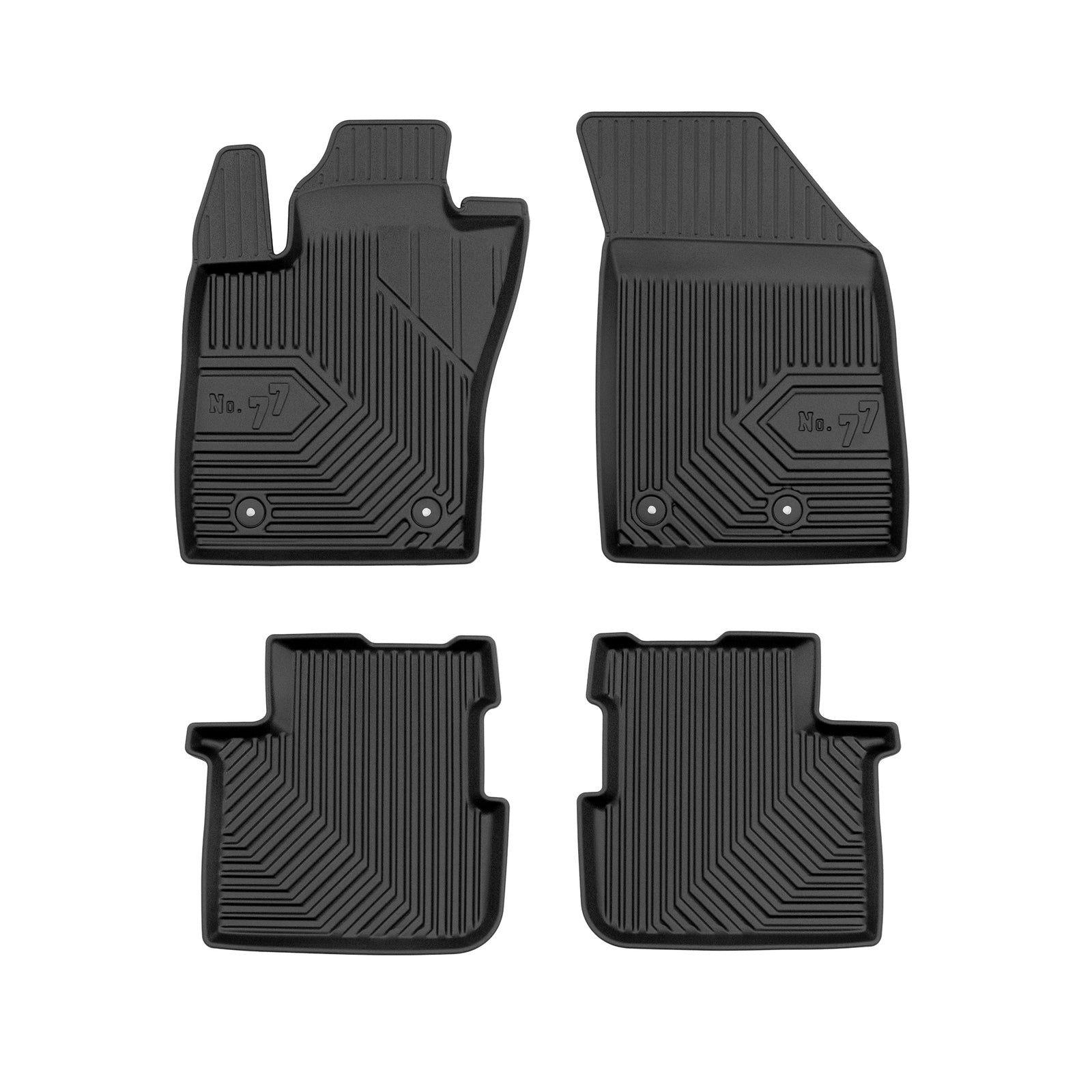 PACK 4 TAPETES BORRACHA NO.77 FIAT TIPO 2015-2026