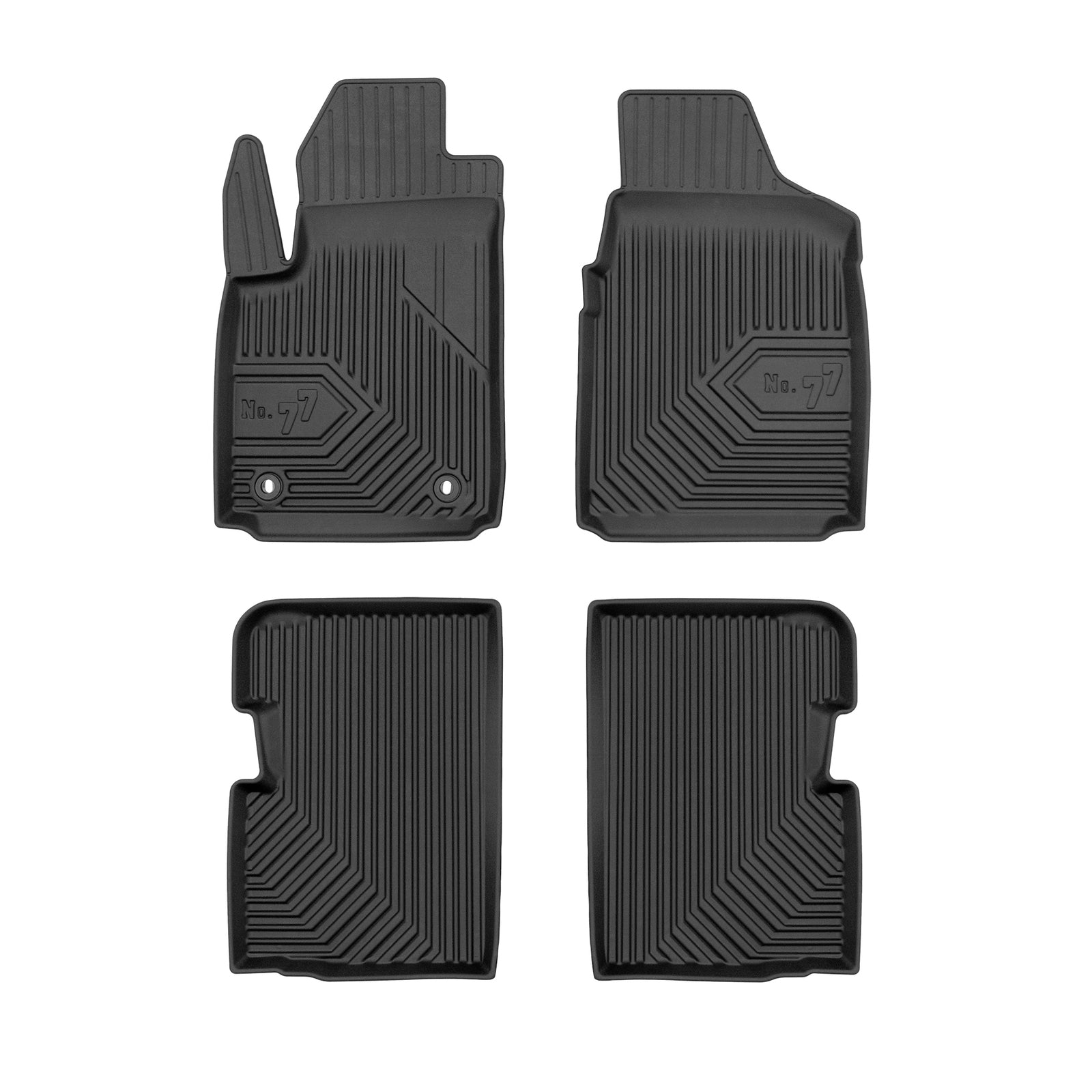 PACK 4 TAPETES BORRACHA NO.77 FORD KA II 2008-2016