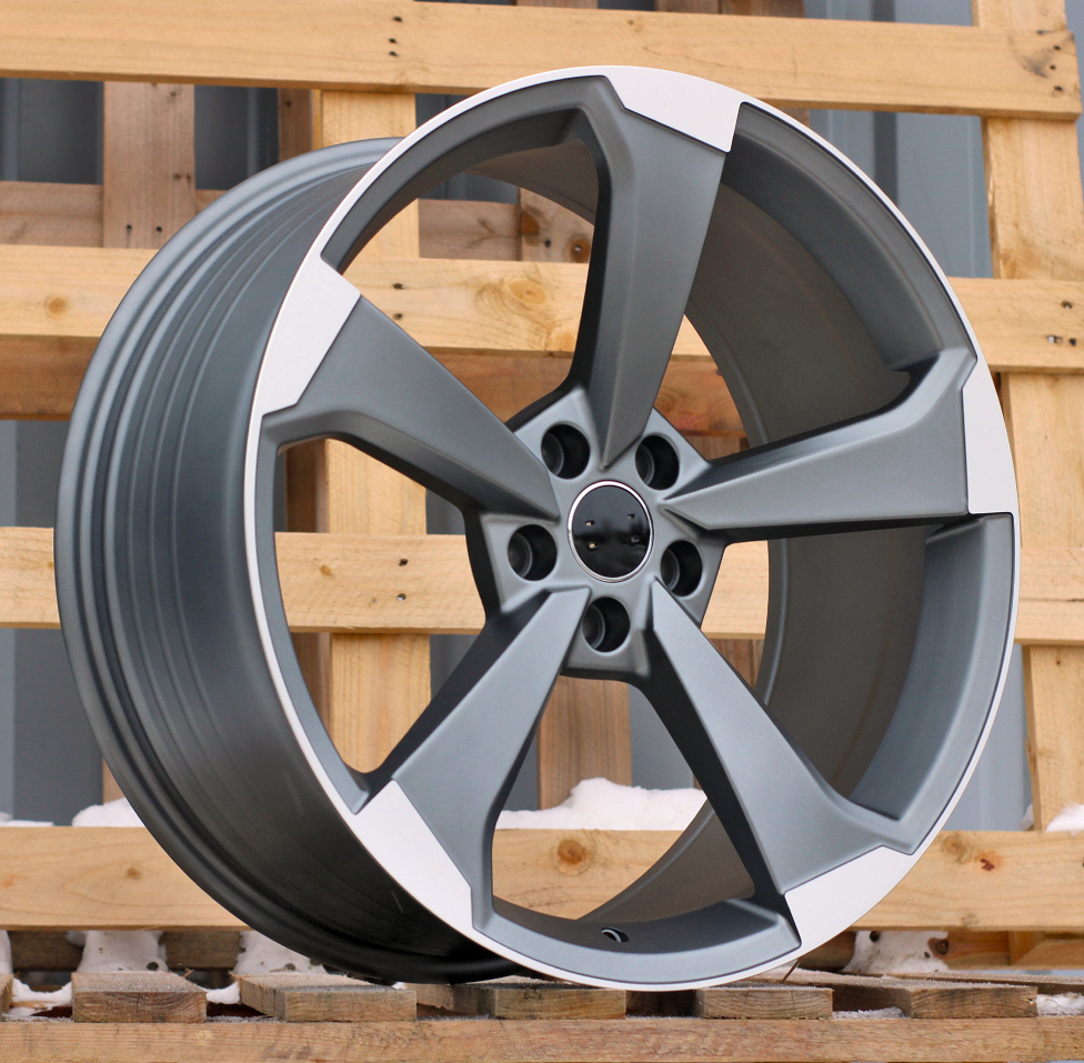 Jante Audi 19x8,5 ET40 5x112 - Grey Polished Half Matt