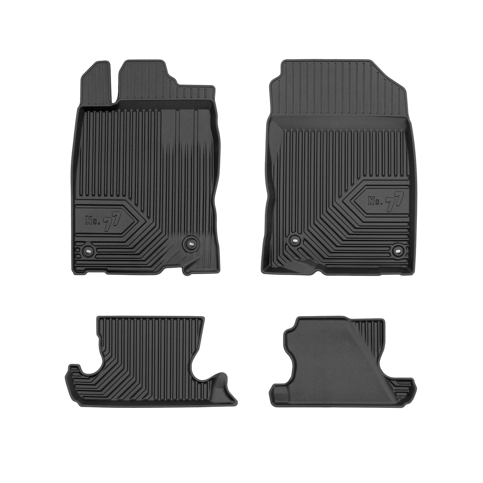 PACK 4 TAPETES BORRACHA NO.77 HONDA CR-Z 2010-2016