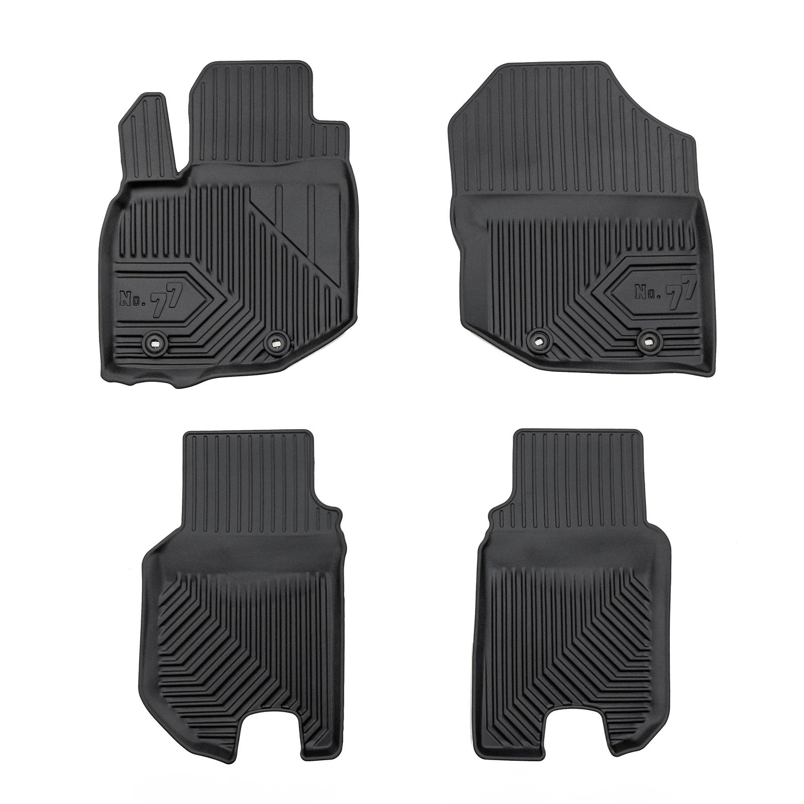 PACK 4 TAPETES BORRACHA NO.77 HONDA JAZZ III 2007-2014