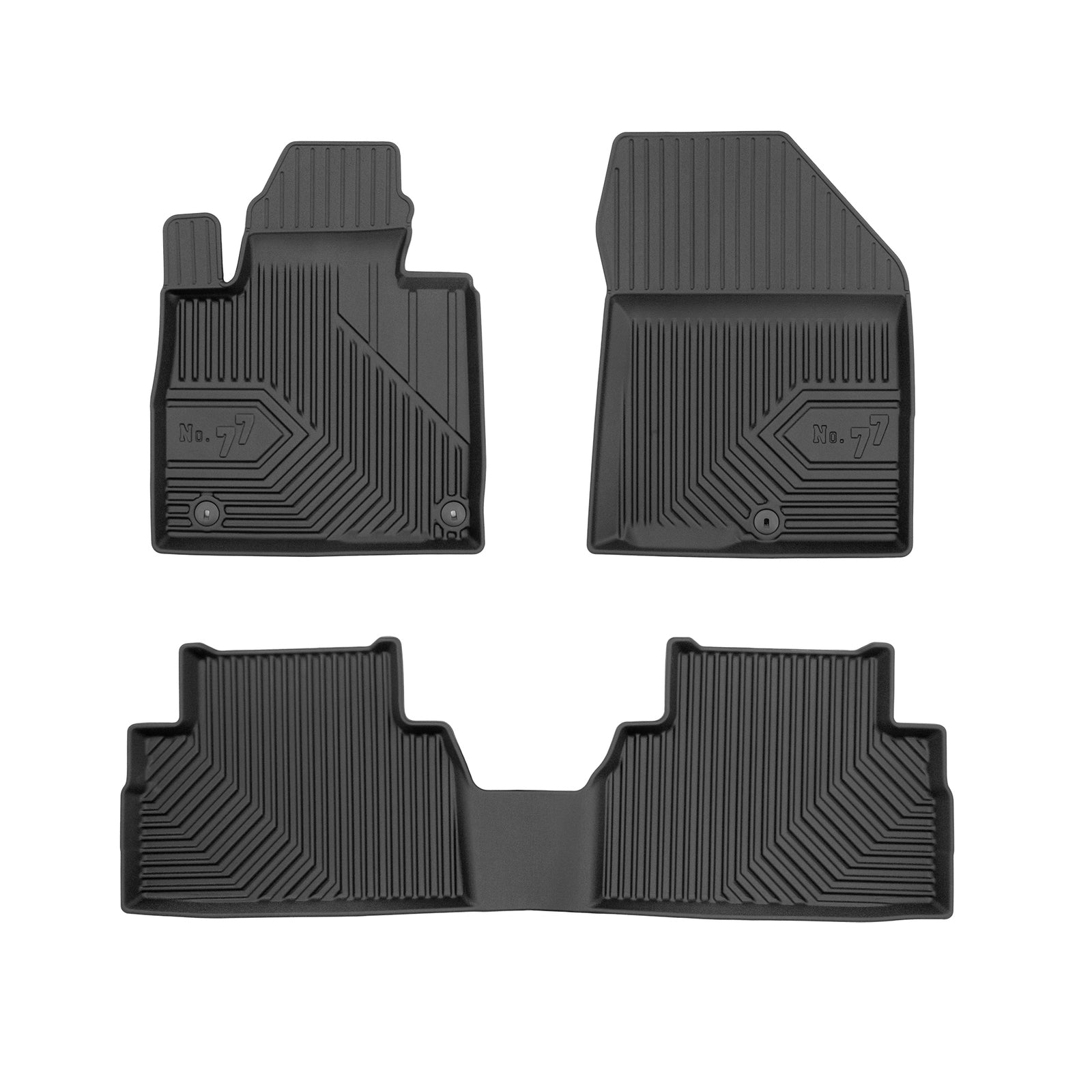 PACK 3 TAPETES BORRACHA NO.77 HYUNDAI SANTA FE IV 2018-2023