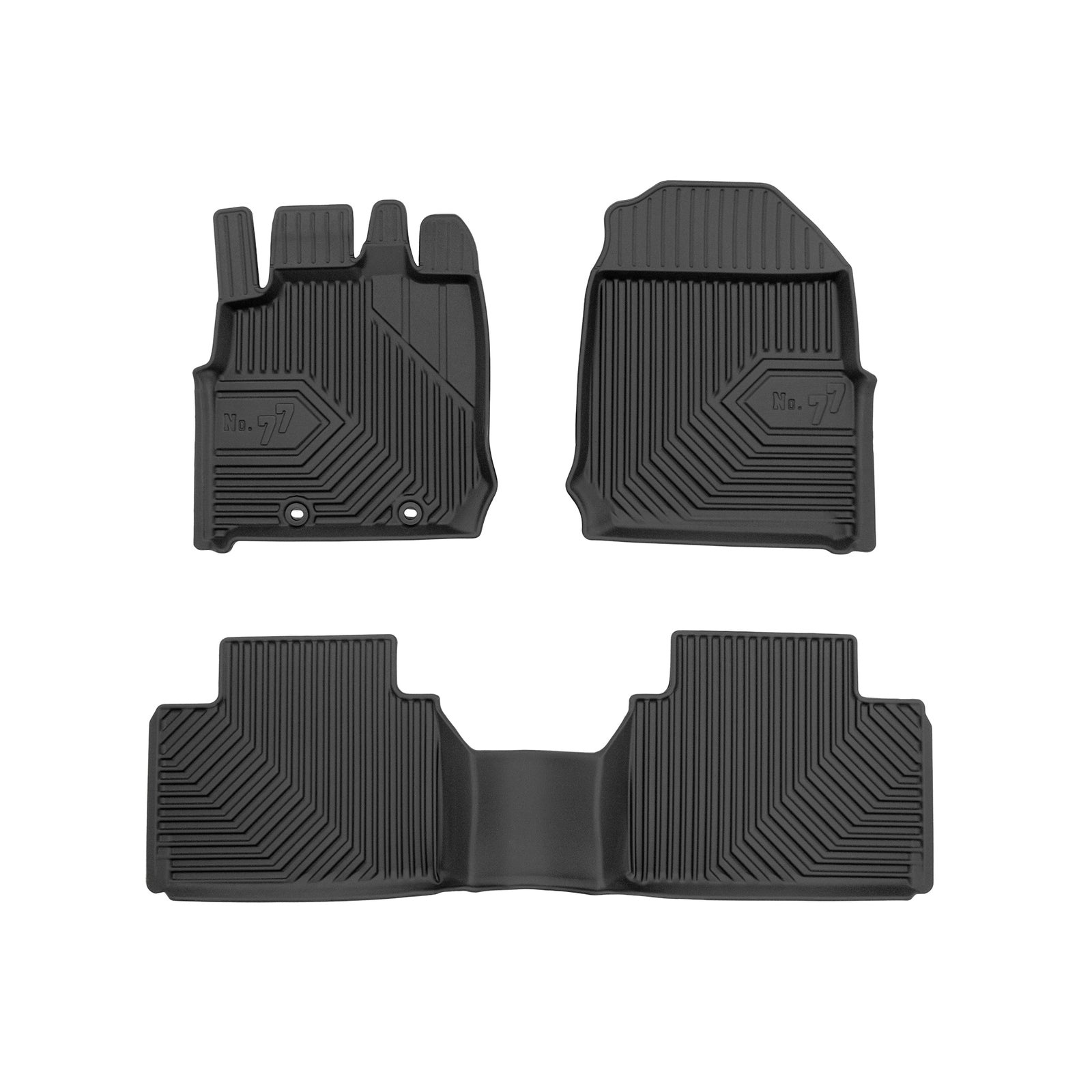 PACK 3 TAPETES BORRACHA NO.77 ISUZU D-MAX III 2019->