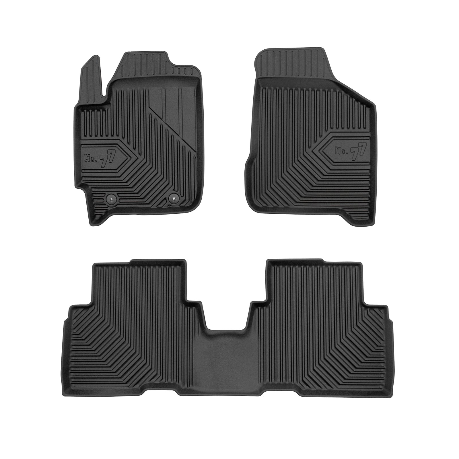 PACK 3 TAPETES BORRACHA NO.77 KIA CARENS II 2002-2008