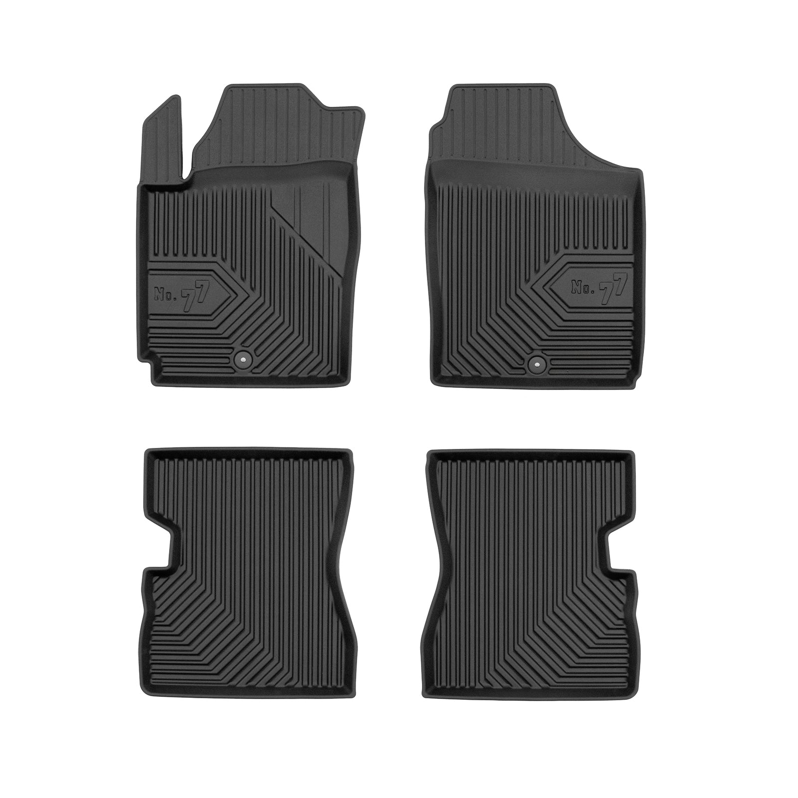 PACK 4 TAPETES BORRACHA NO.77 KIA PICANTO I 2003-2011