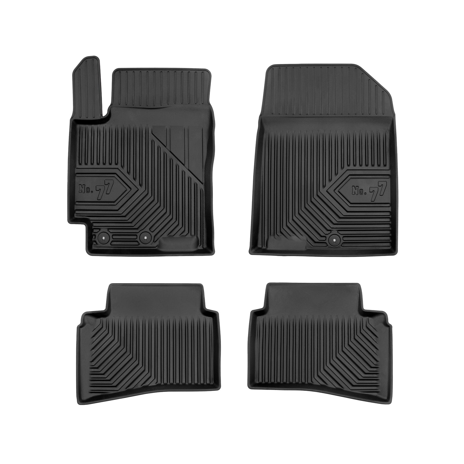 PACK 4 TAPETES BORRACHA NO.77 KIA RIO IV 2016-2020