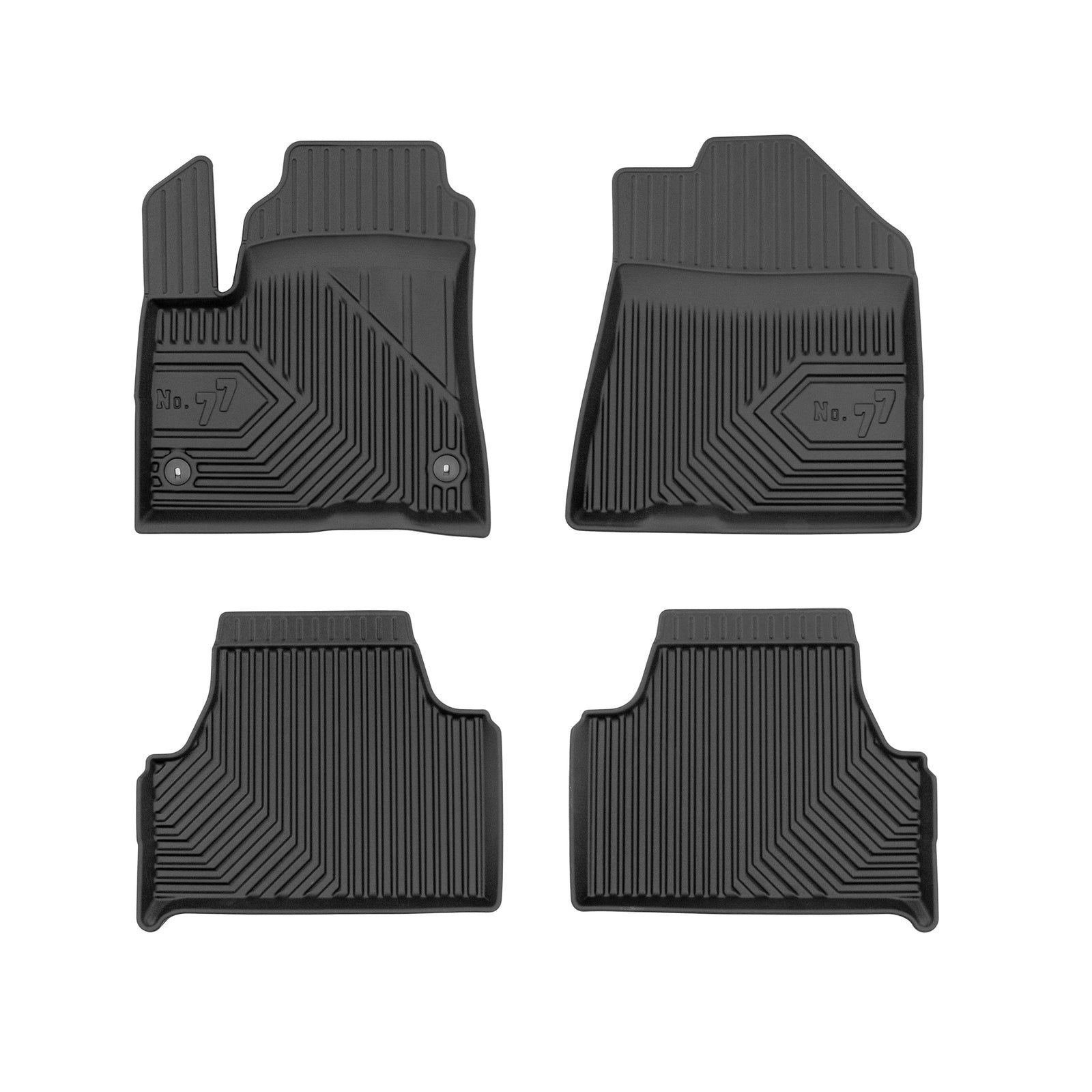 PACK 4 TAPETES BORRACHA NO.77 KIA SOUL EV II 2019-2024