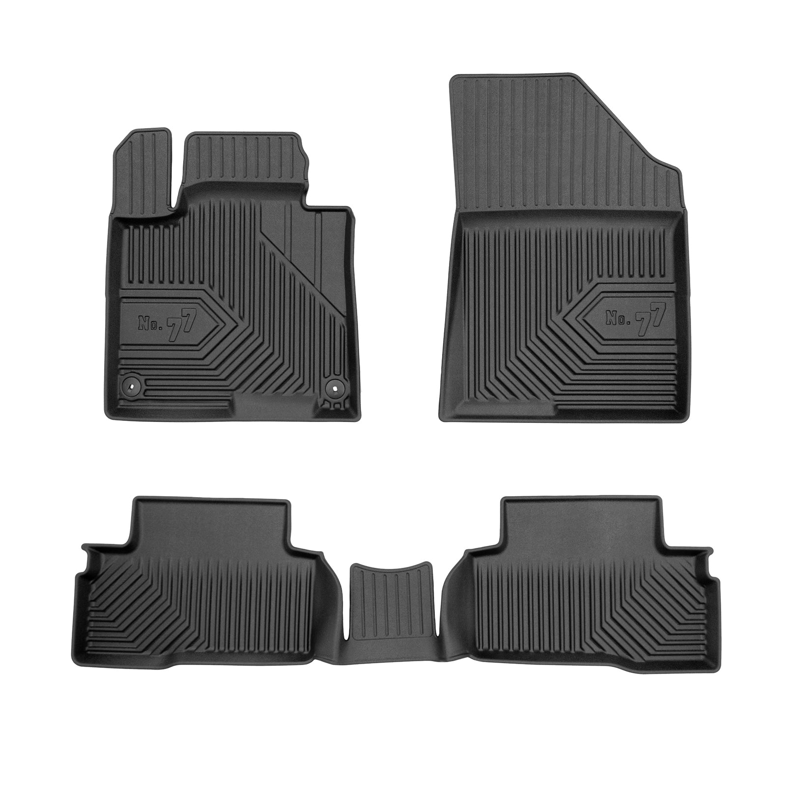 PACK 4 TAPETES BORRACHA NO.77 KIA SPORTAGE V 2021-> VERSÃO 2
