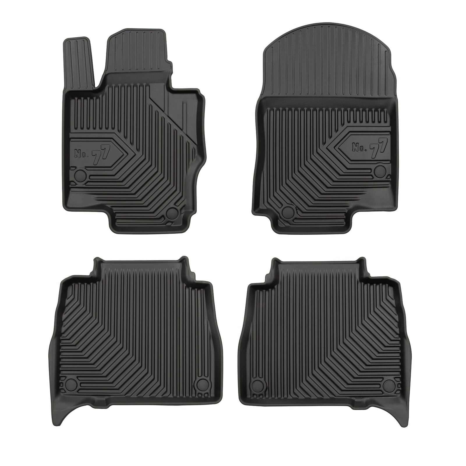 PACK 4 TAPETES BORRACHA NO.77 MERCEDES-BENZ GLE W167 2019->