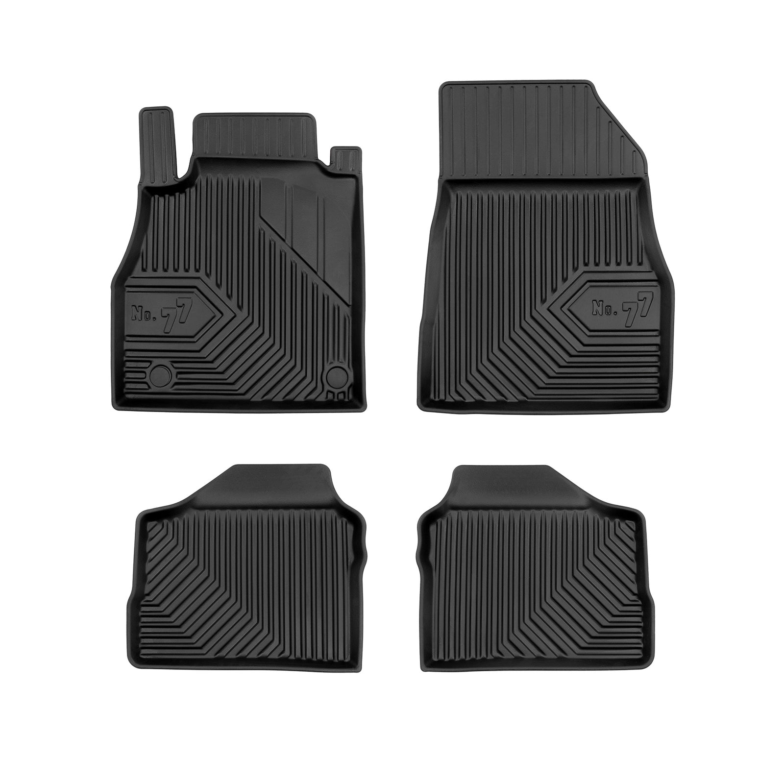 PACK 4 TAPETES BORRACHA NO.77 NISSAN MICRA K14 2016-2022