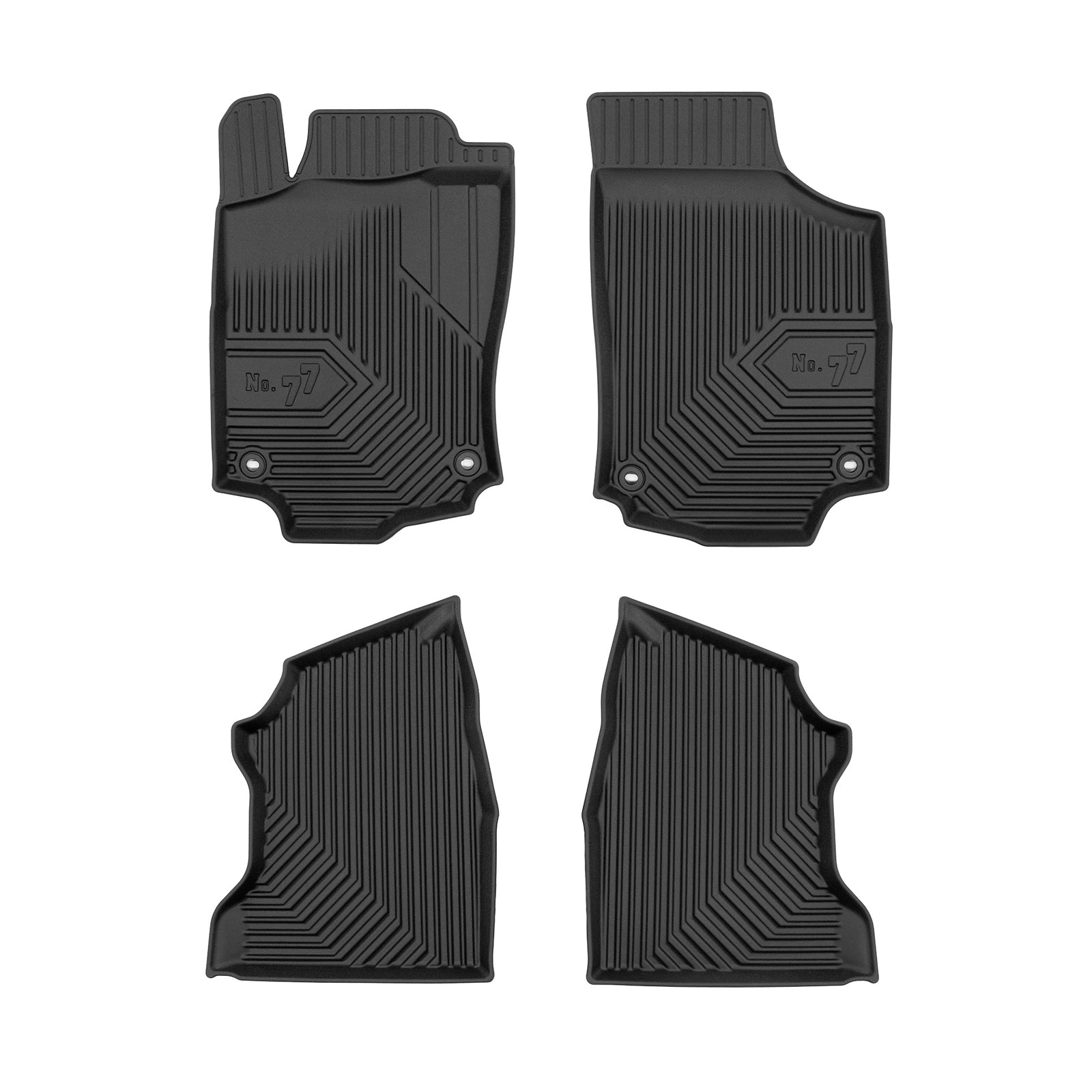 PACK 4 TAPETES BORRACHA NO.77 OPEL COMBO C 2001-2011