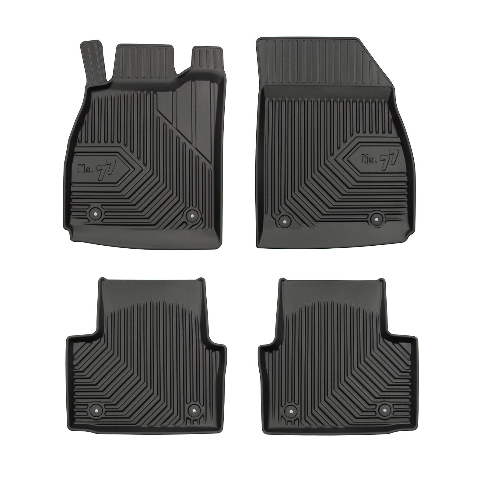 PACK 4 TAPETES BORRACHA NO.77 OPEL INSIGNIA A 2008-2017