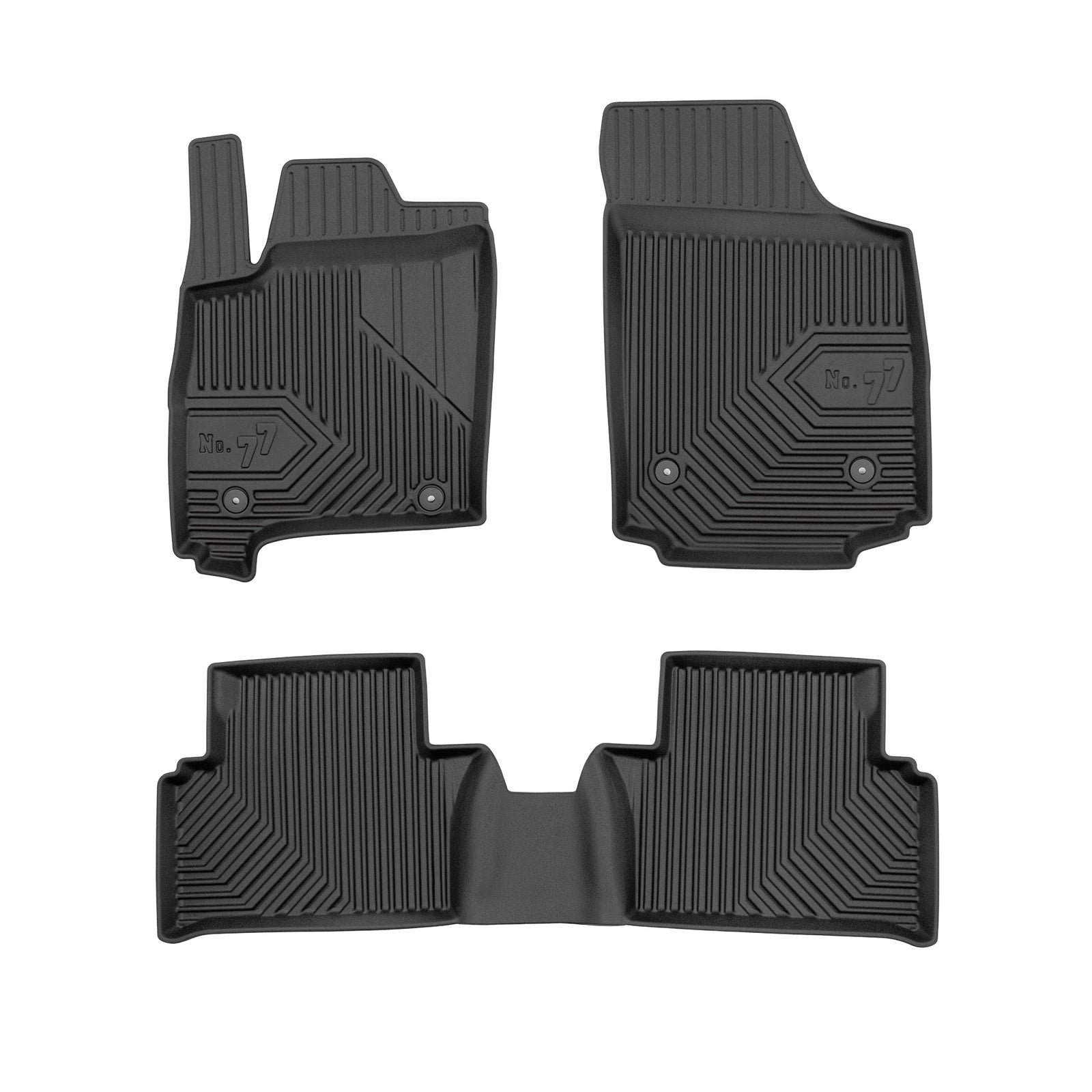 PACK 3 TAPETES BORRACHA NO.77 OPEL MERIVA A 2003-2010
