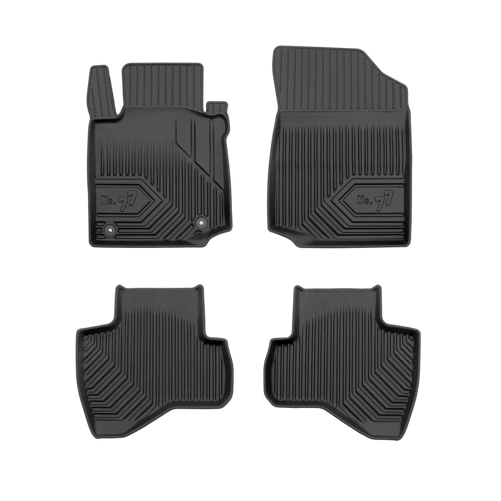 PACK 4 TAPETES BORRACHA NO.77 PEUGEOT 107 2005-2014