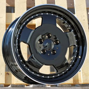 Jante Mercedes 18x9 ET35 5x112 - Black+Polished Lip