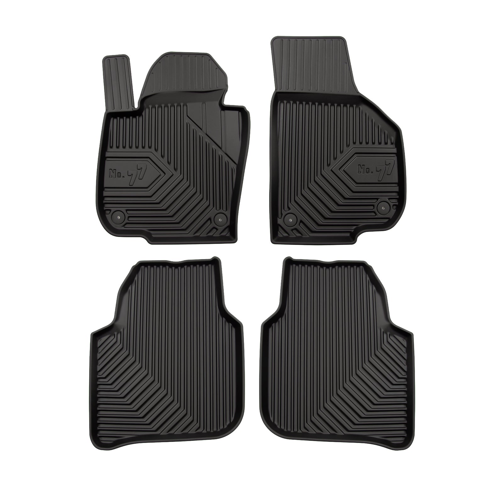 PACK 4 TAPETES BORRACHA NO.77 SKODA SUPERB II 2008-2015