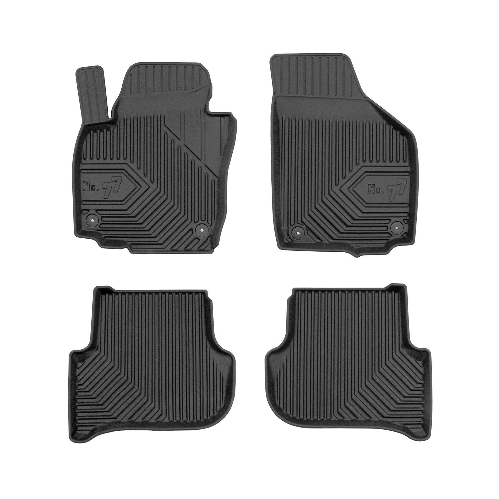 PACK 4 TAPETES BORRACHA NO.77 SKODA YETI 2009-2018