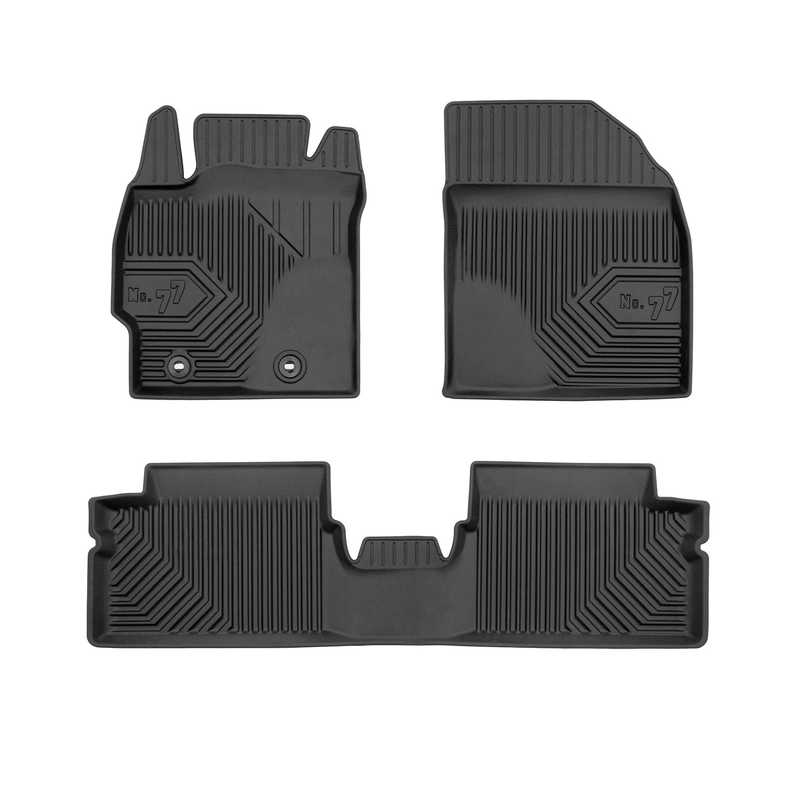 PACK 3 TAPETES BORRACHA NO.77 TOYOTA COROLLA X 2006-2013