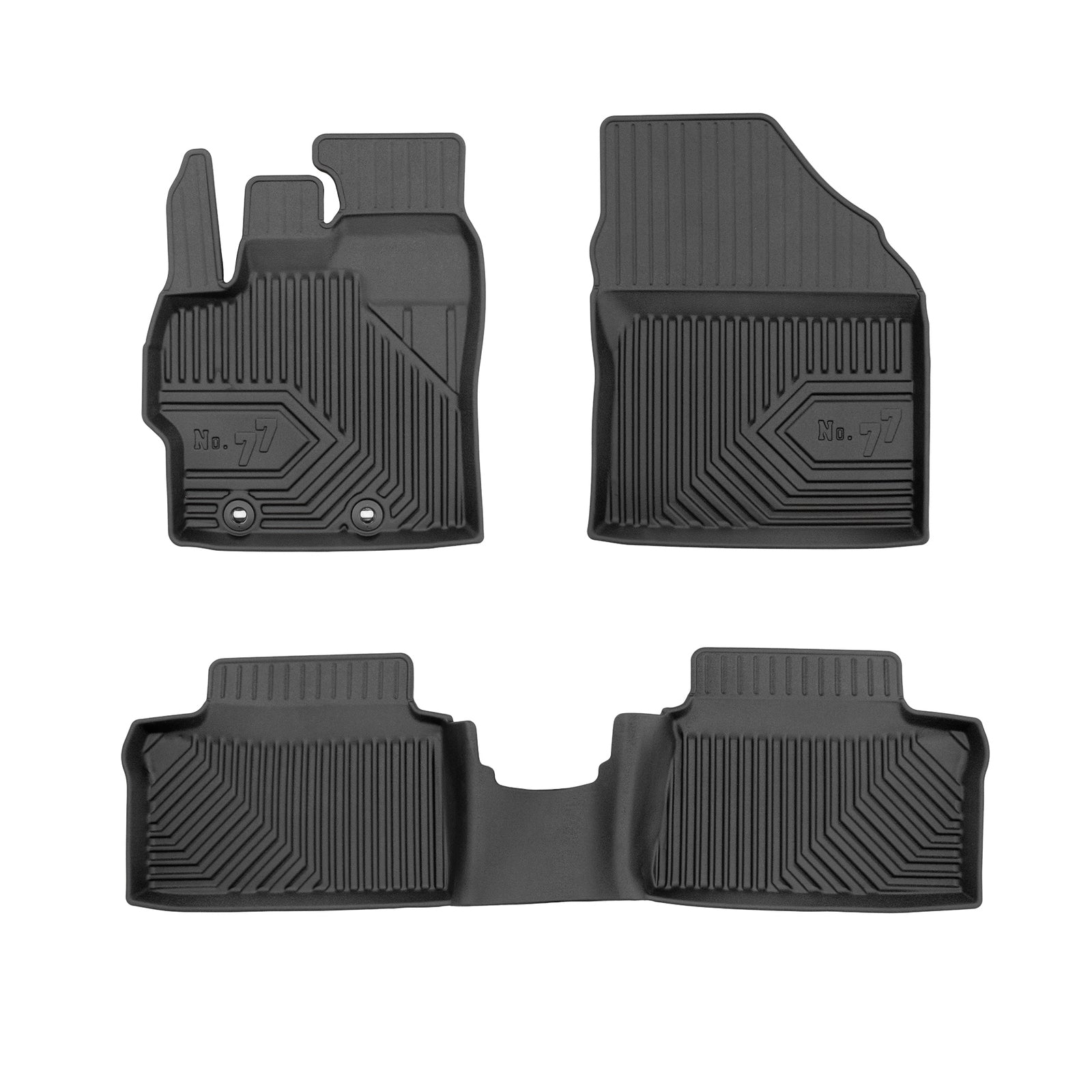 PACK 3 TAPETES BORRACHA NO.77 TOYOTA YARIS CROSS 2021->