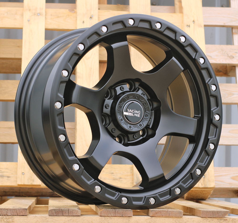 Jante 4X4 17x8,5 ET10 6x139,7 - Black Half Matt