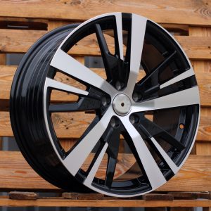 Jante Peugeot 18x7,5 ET49 5x108 - Black Polished