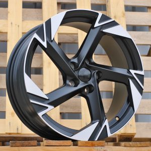 Jante Volkswagen 18x7,5 ET45 5x112 - Black Polished Half Matt