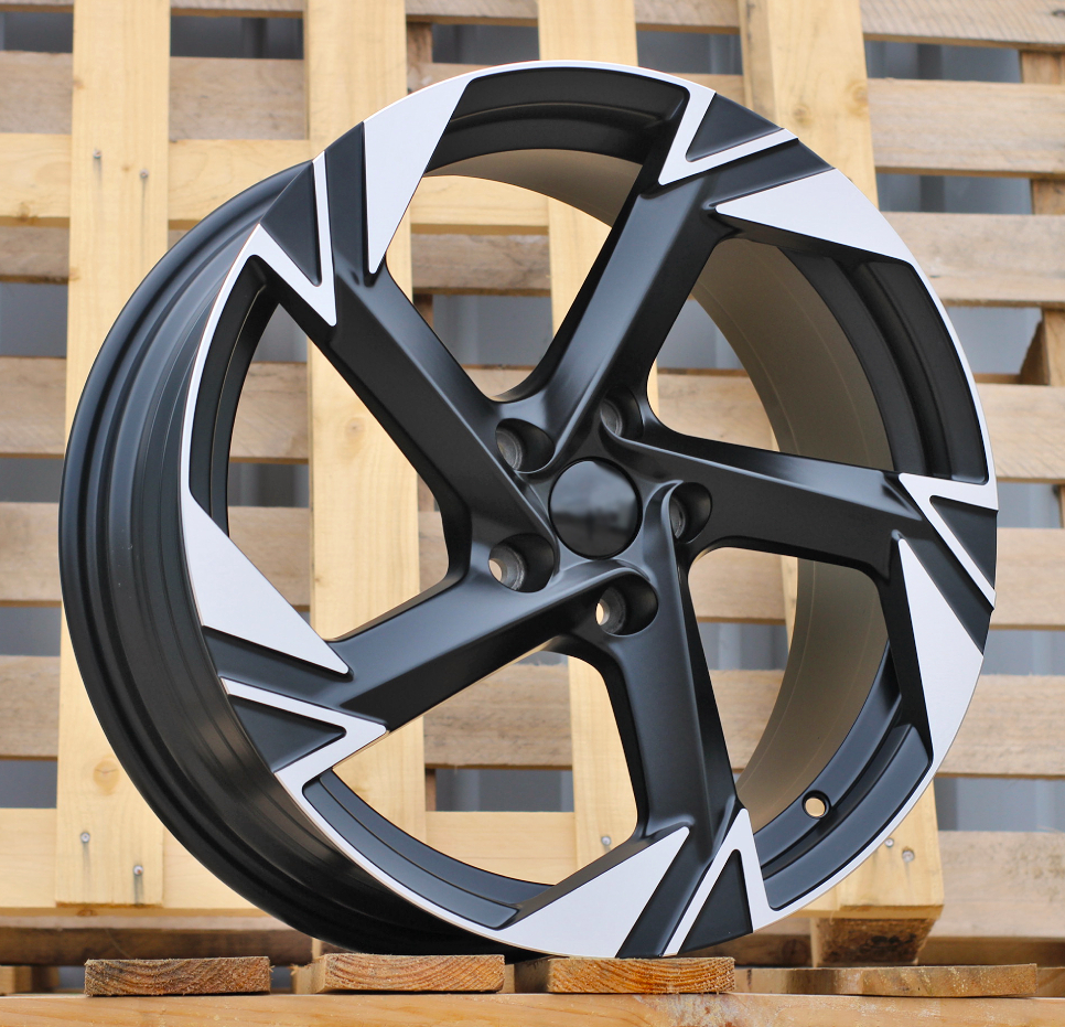 Jante Volkswagen 18x7,5 ET45 5x112 - Black Polished Half Matt