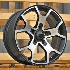 Jante JEEP 18x8 ET35 5x127 - Black Polished Half Matt