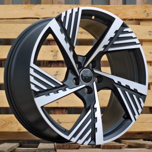 Jante Audi 20x9 ET38 5x112 - Black Polished Half Matt