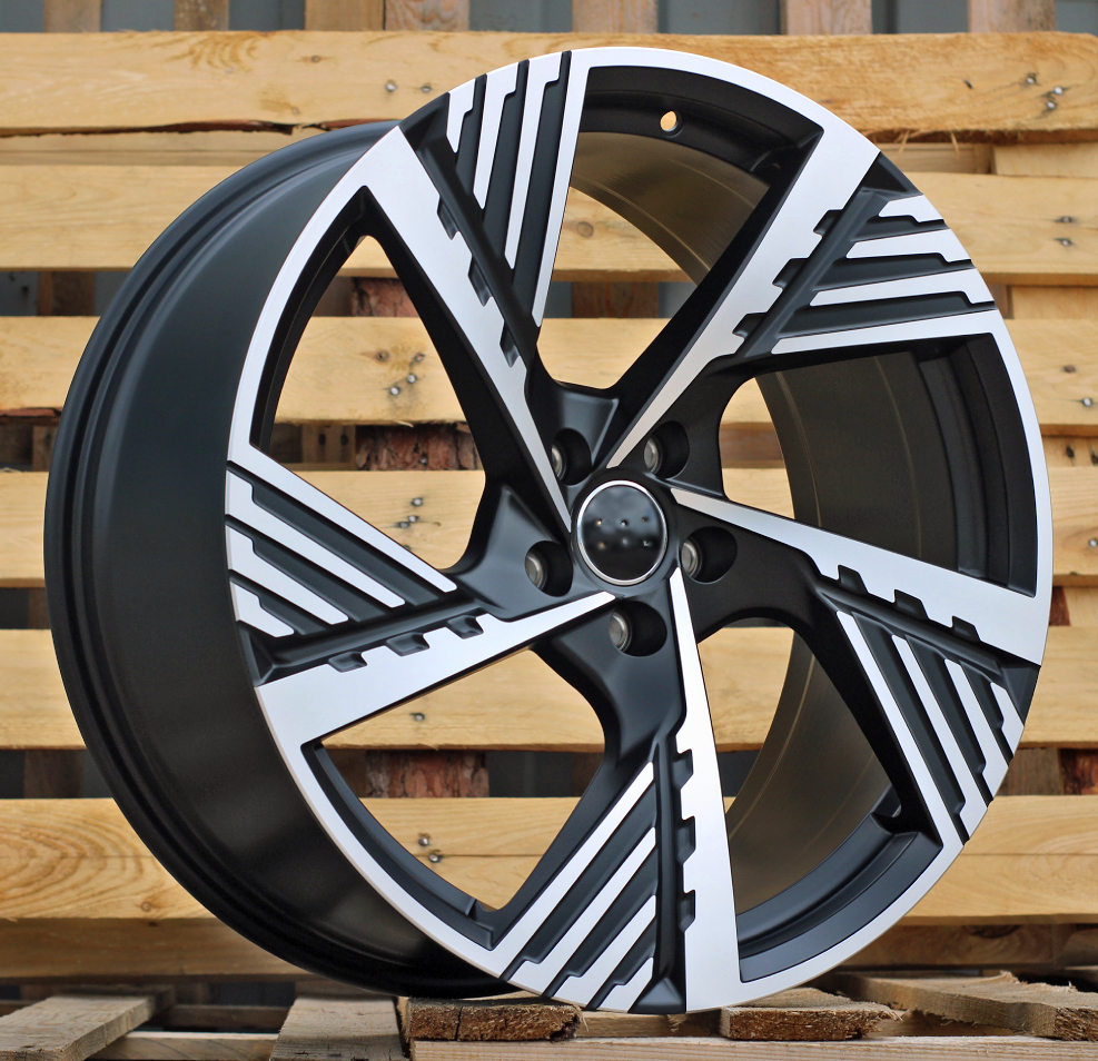 Jante Audi 20x9 ET38 5x112 - Black Polished Half Matt