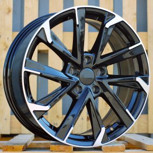 Jante Toyota 18x7,5 ET40 5x114,3 - Black Polished Half Matt