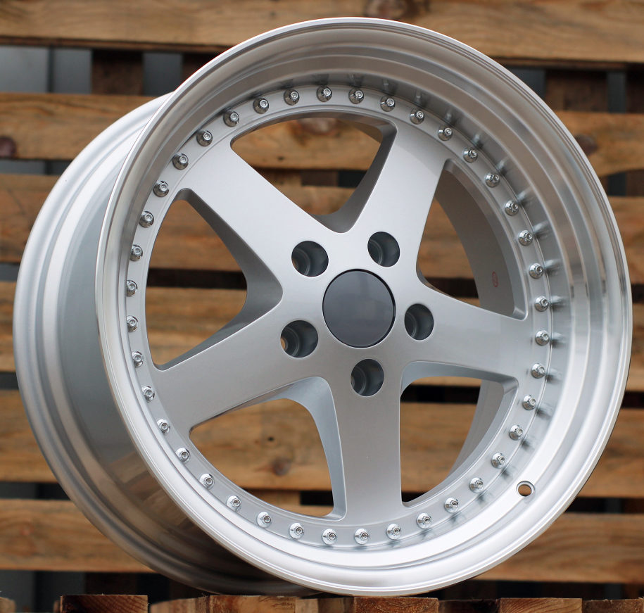 Jante BMW 18x9,5 ET35 5x120 - Silver+Polished Lip
