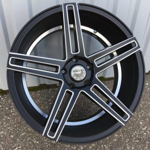 Jante RACIN 20x9,5 ET35 5x120 - Black Half Matt+Polished Lip