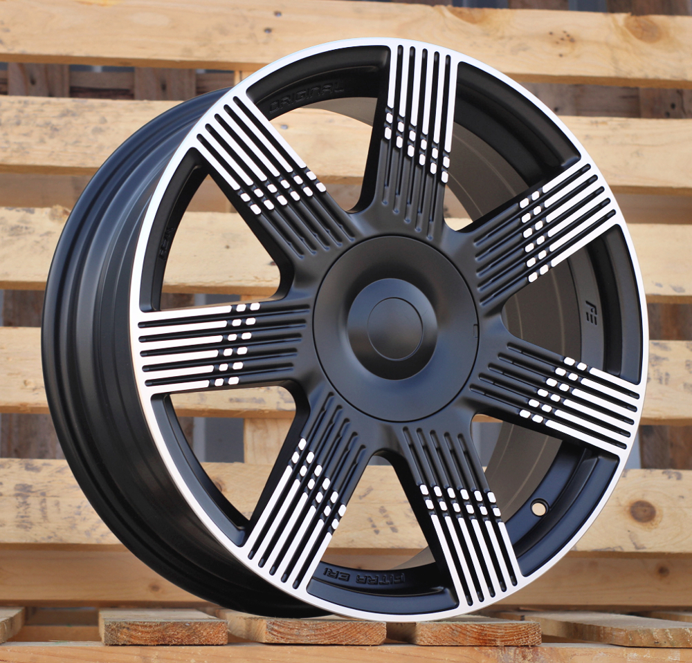 Jante FIAT 15x6 ET35 4x98 - Black Polished Half Matt