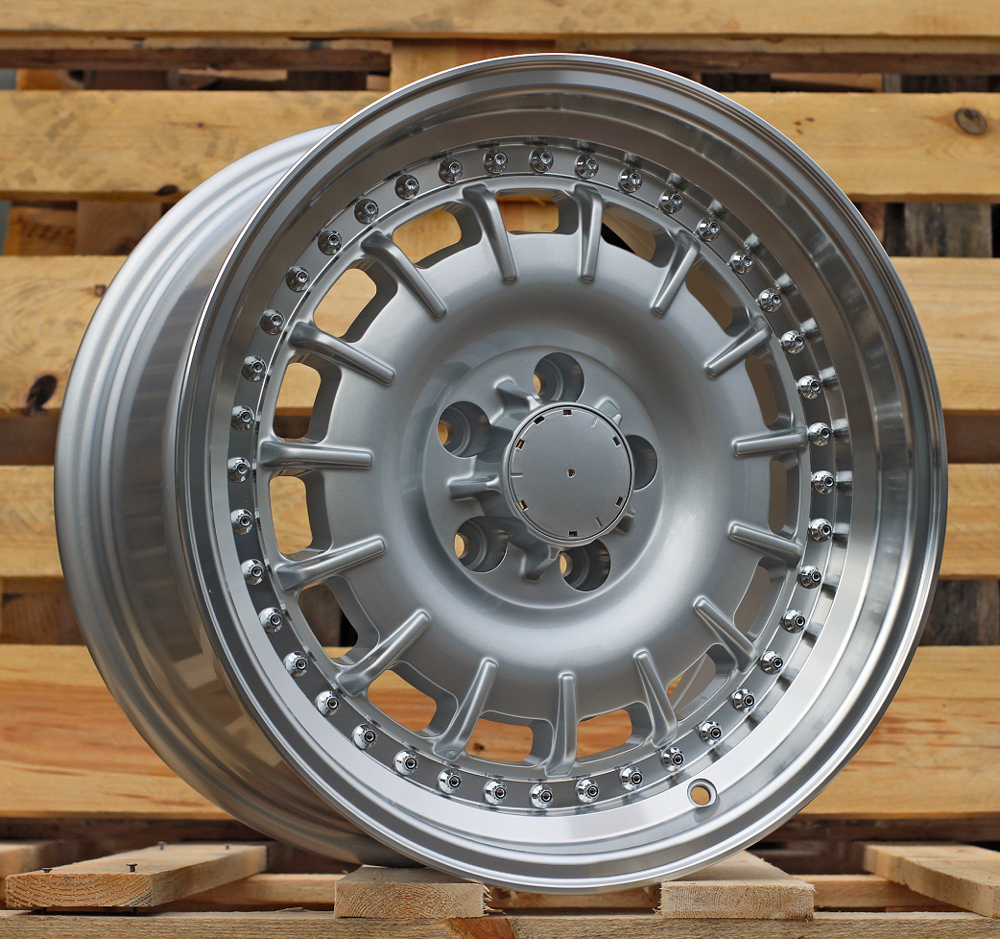 Jante Mercedes 17x8 ET30 5x112 - Silver+Polished Lip