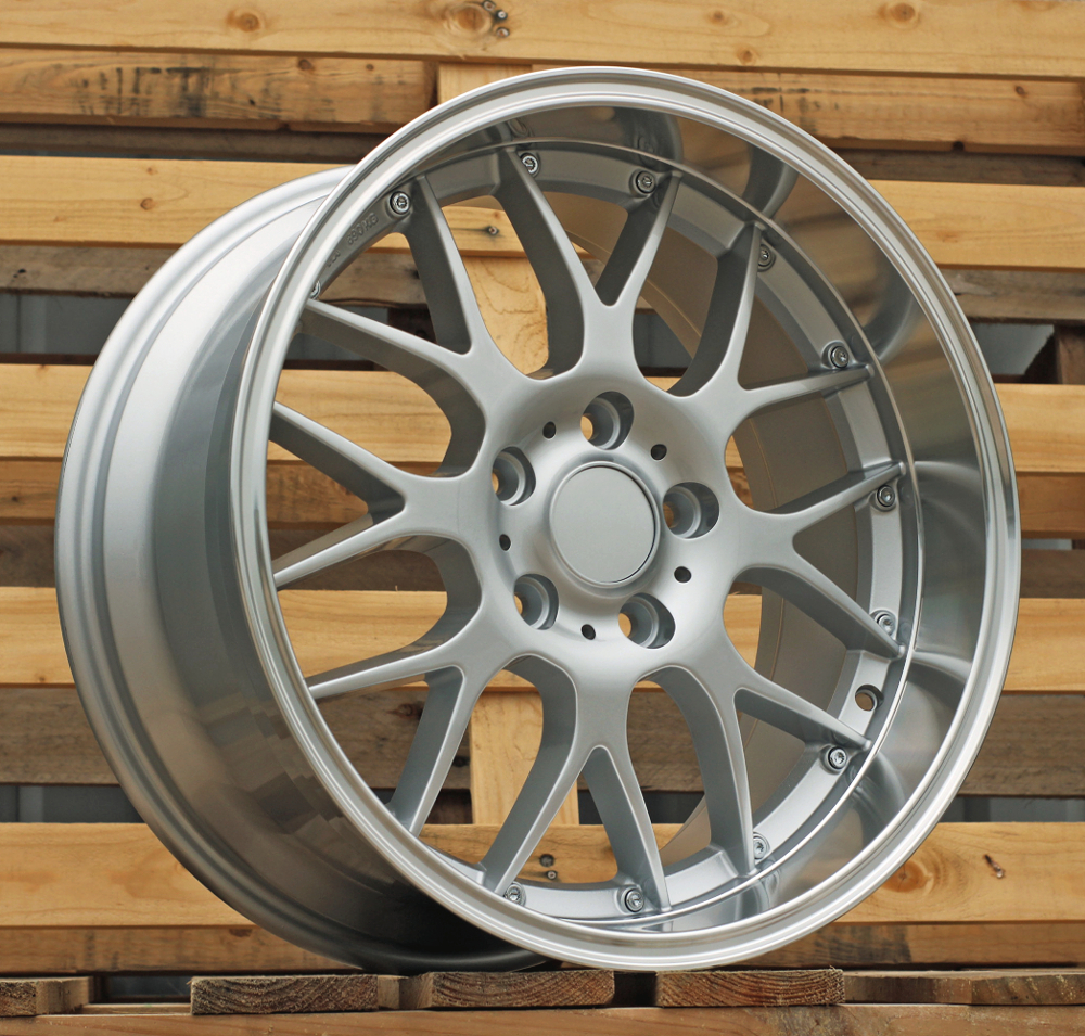 Jante BMW 18x8 ET20 5x120 - Silver+Polished Lip