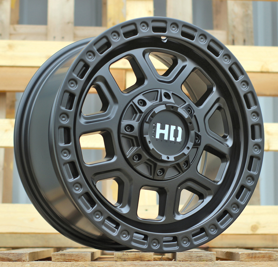 Jante 4X4 18x8 ET30 5x120|5x127 - A Black Half Matt