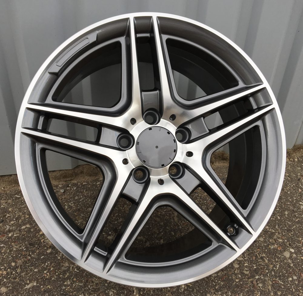 Jante Mercedes 17x7,5 ET45 5x112 - Grey Polished+Powder Coating