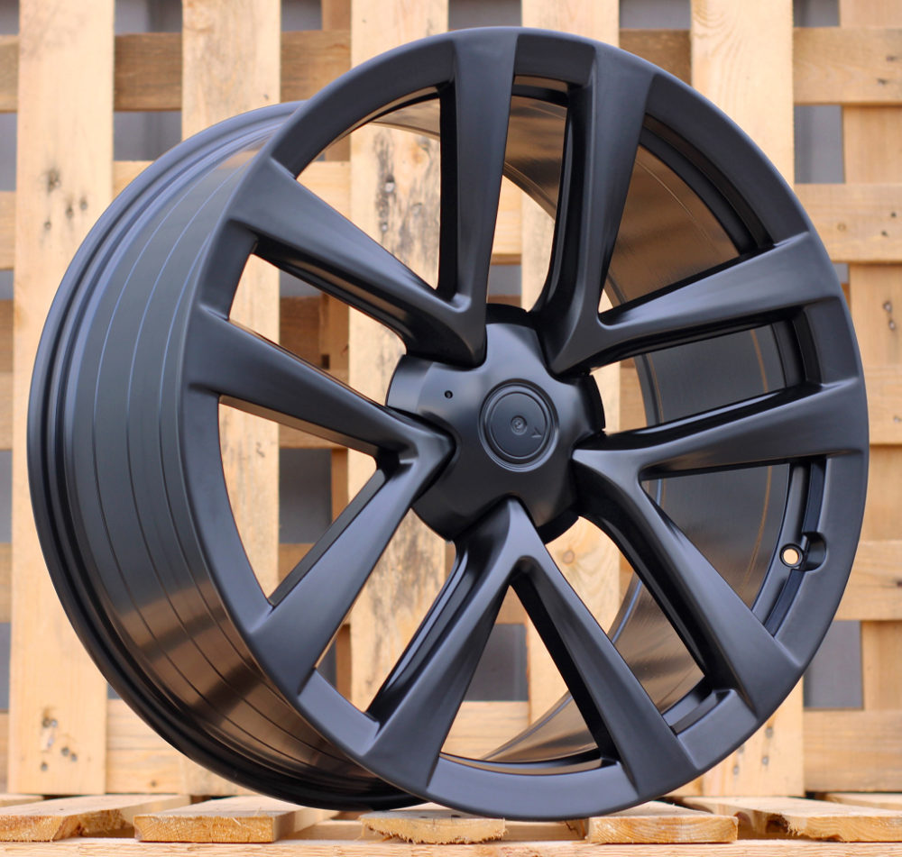 Jante Tesla 22x9 ET35 5x120 - Black Half Matt