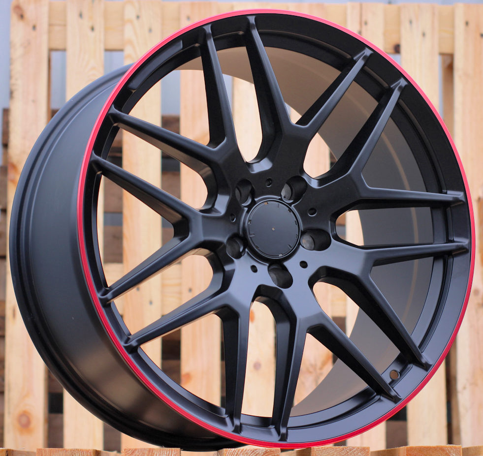Jante Mercedes 21x10 ET35 5x130 - Black+Red Line