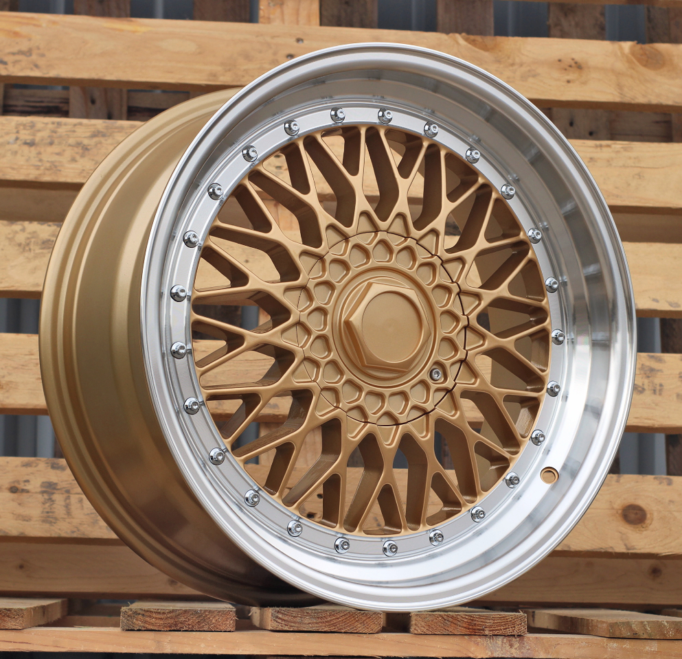 Jante RACIN 18x8 ET35 5x112|5x120 - Gold+Polished