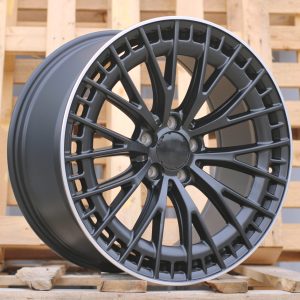 Jante Mercedes 20x8,5 ET34,5 5x112 - Black Half Matt+Polished Lip