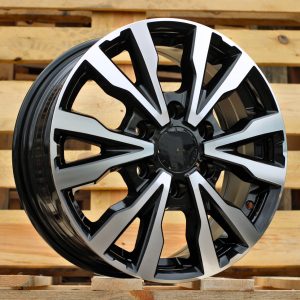 Jante Volkswagen 16x6,5 ET50 6x120 - Black Polished