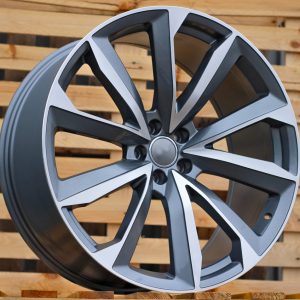 Jante Audi 22x10 ET26 5x112 - Grey Polished+Powder Coating
