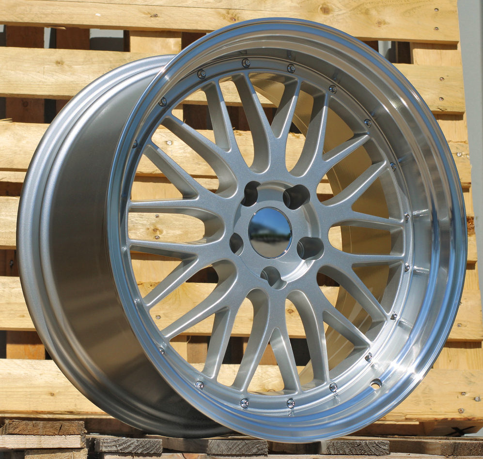 Jante BMW 19x9,5 ET38 5x120 - Silver+Polished Lip