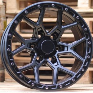 Jante 4X4 17x9 ET-12 6x139,7 - Black Half Matt