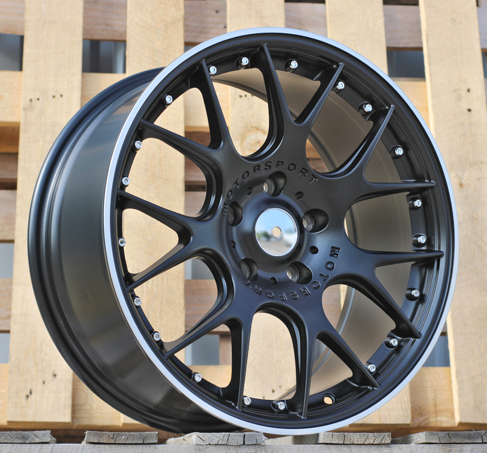 Jante RACIN 18x8,5 ET37 5x120 - Black Half Matt+Polished Lip
