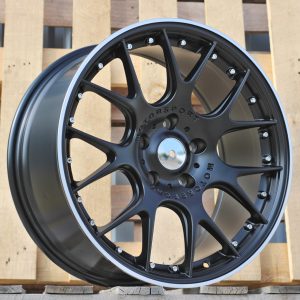 Jante RACIN 18x8 ET34 5x120 - Black Half Matt+Polished Lip