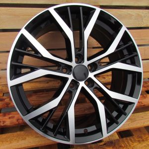 Jante Volkswagen 16x7 ET45 5x112 - Black Polished+Powder Coating
